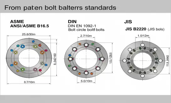 Flange Bolt Patterns Explained: ASME vs DIN vs JIS Standard Dimensions